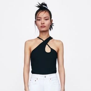 Zara asymmetrical top! Brand new with tags